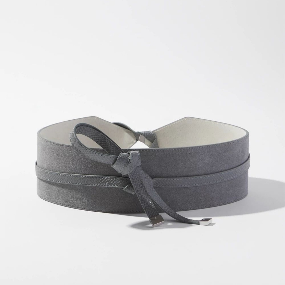 new WHITE HOUSE BLACK MARKET LEATHER obi belt XL